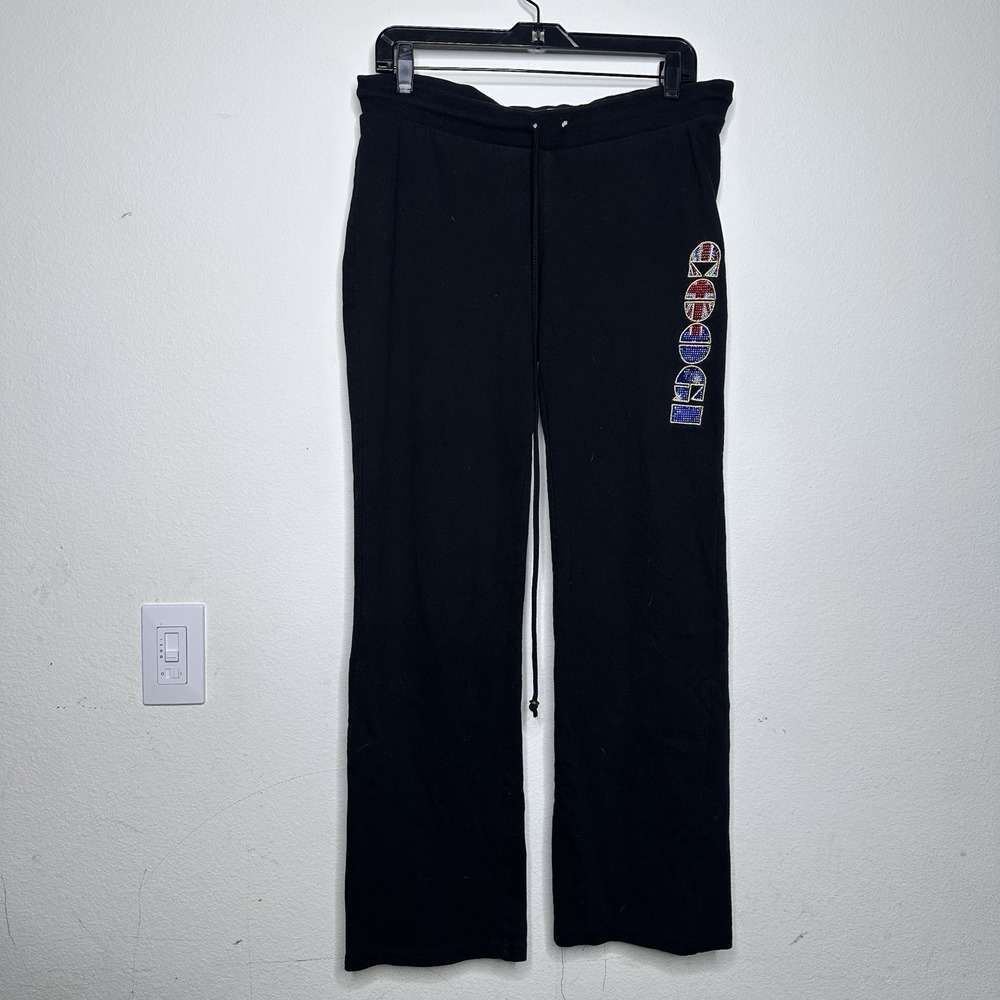 VTG Y2K Coogi Womens Sweatpants Size Large Beaded Logo